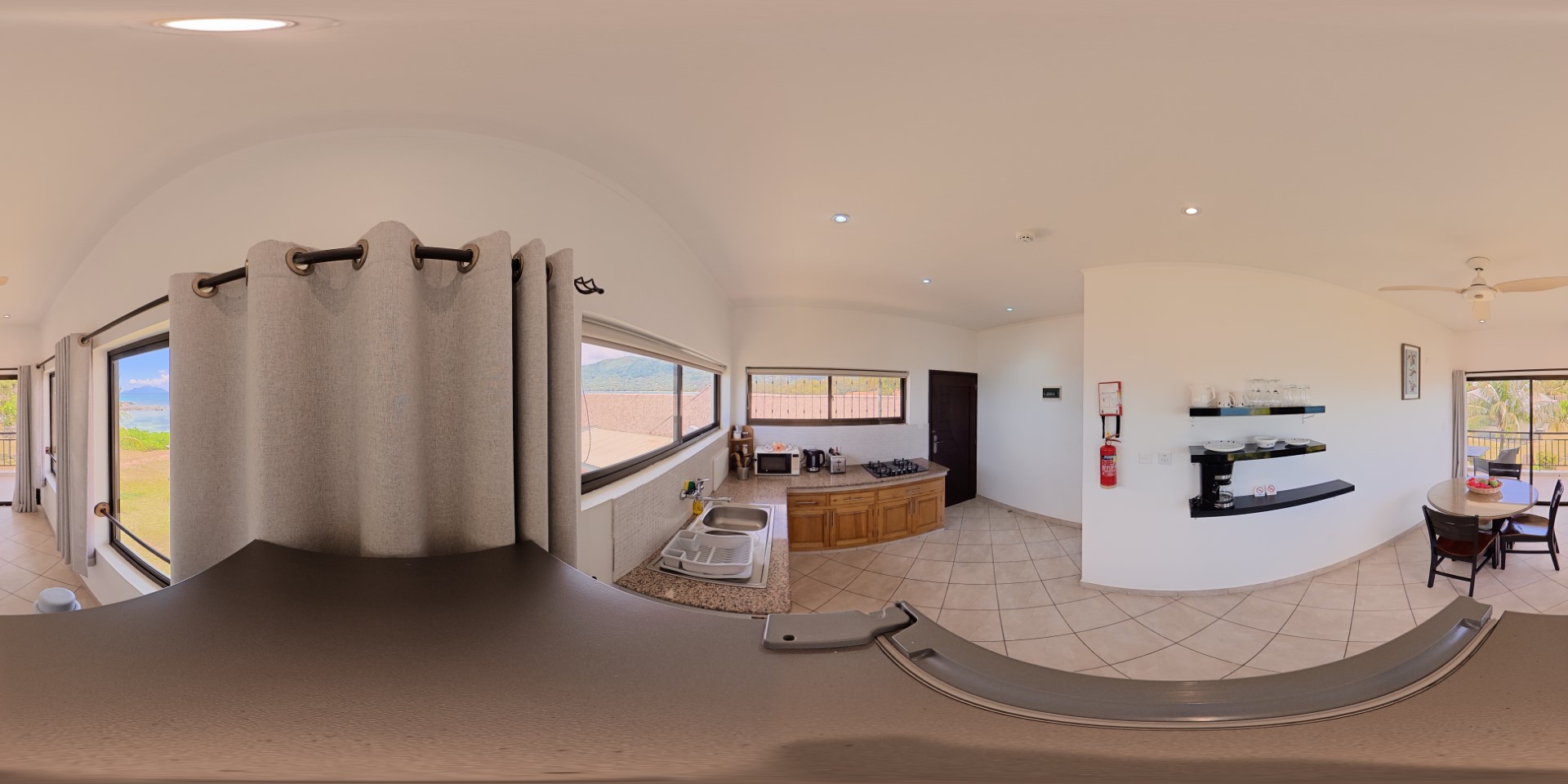 Superior Seaside Kitchen and Dining 360